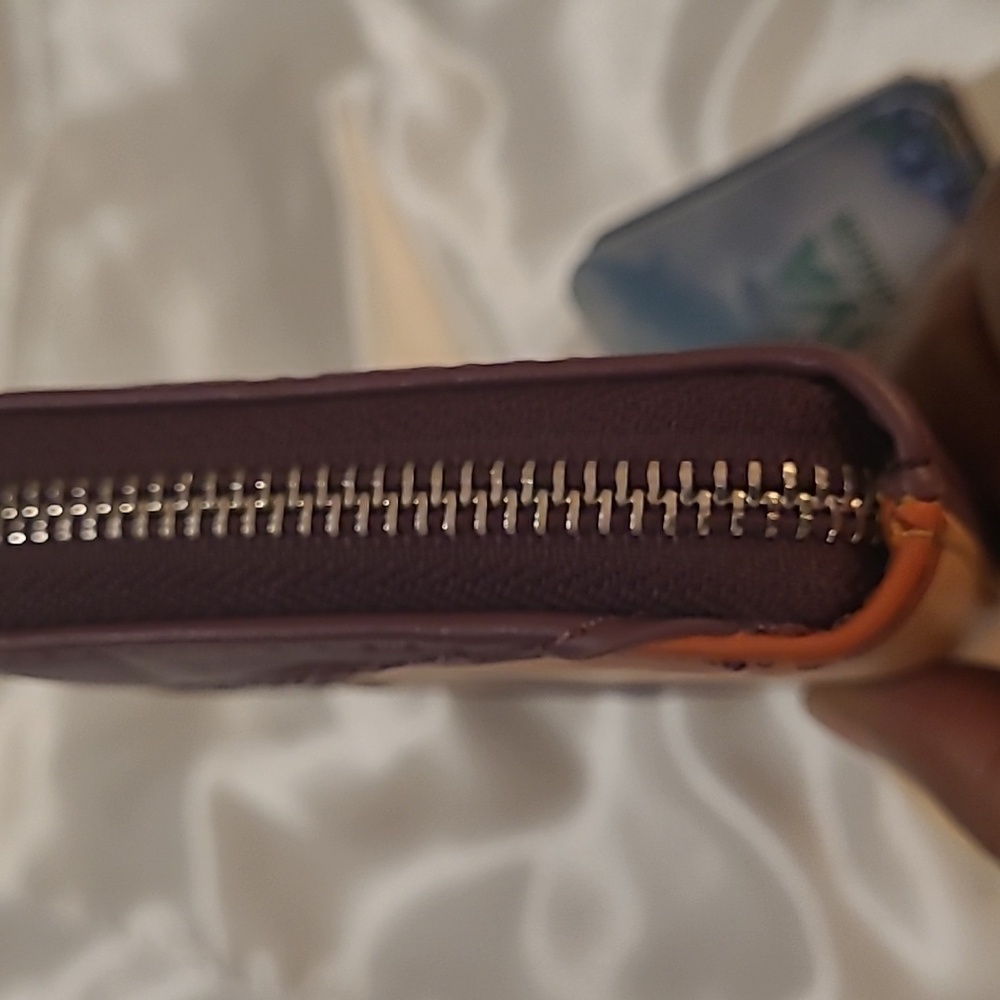 Loungefly Brown and Tan Zipper Wallet With Silver Hardware - Picture 6 of 11